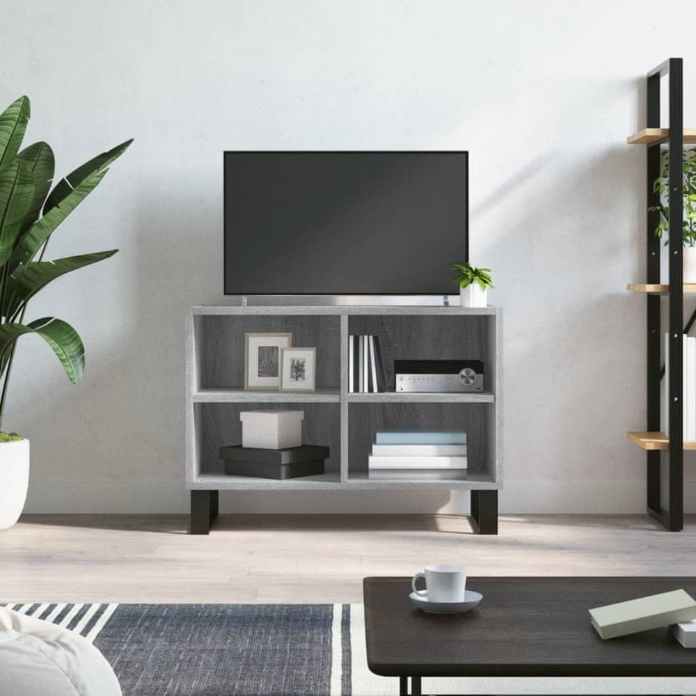 Vidaxl TV skrinka sivá sonoma 69,5x30x50 cm kompozitné drevo